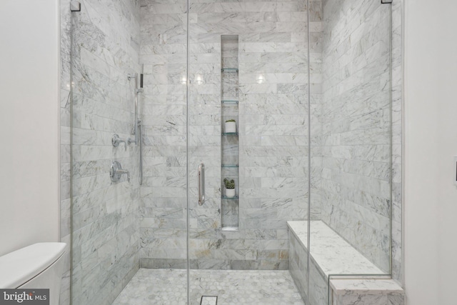 408 M St NW Unit 4, Washington, DC 20001 - full bath featuring a stall shower and toilet