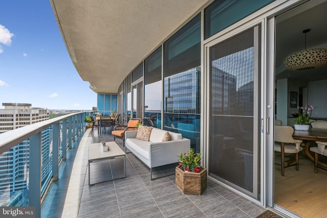 1881 N Nash St Unit 2309, Arlington, VA 22209 - balcony featuring an outdoor living space