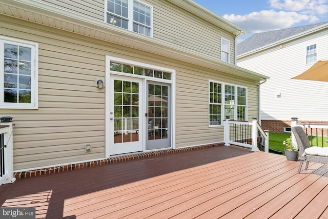 42322 Rising Moon Pl, Brambleton, VA 20148 - view of wooden deck
