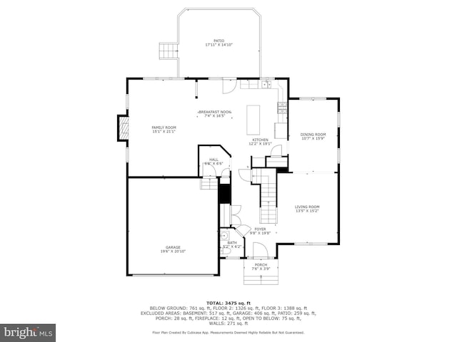 42322 Rising Moon Pl, Brambleton, VA 20148 - property floor plan