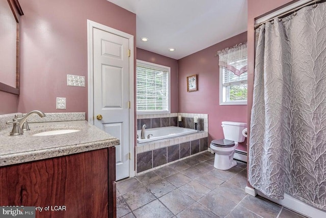691 Harvey St, West Hazleton, PA 18202 - full bath with plenty of natural light, toilet, a bath, and vanity