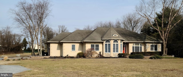 364 Swedesboro Rd, Mullica Hill, NJ 08062 - view of front of property featuring a front lawn and stucco siding