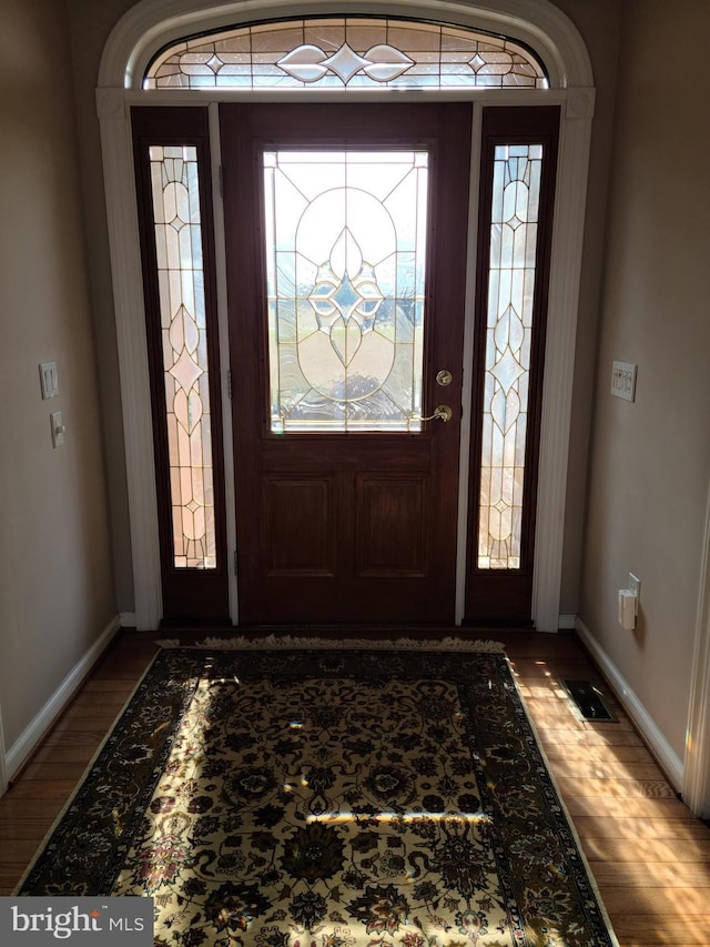 364 Swedesboro Rd, Mullica Hill, NJ 08062 - foyer entrance with wood finished floors and baseboards