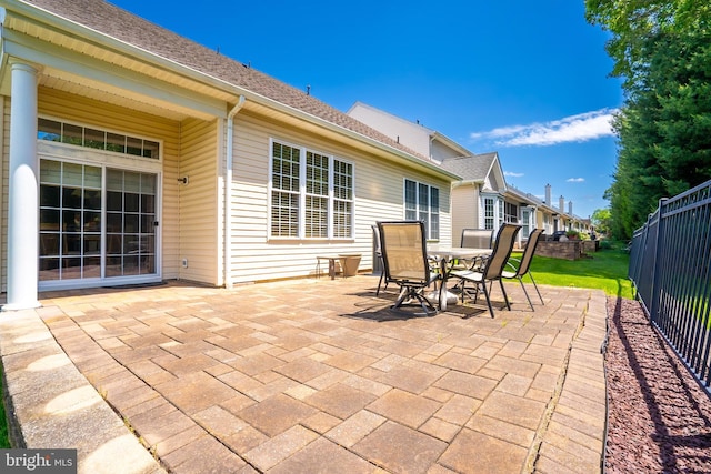 6 Galileo Dr, Cranbury, NJ 08512 - fenced backyard featuring a patio area and outdoor dining space
