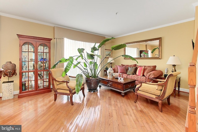 120 Fortnightly Blvd, Herndon, VA 20170 - living room with hardwood / wood-style floors, crown molding, and baseboards
