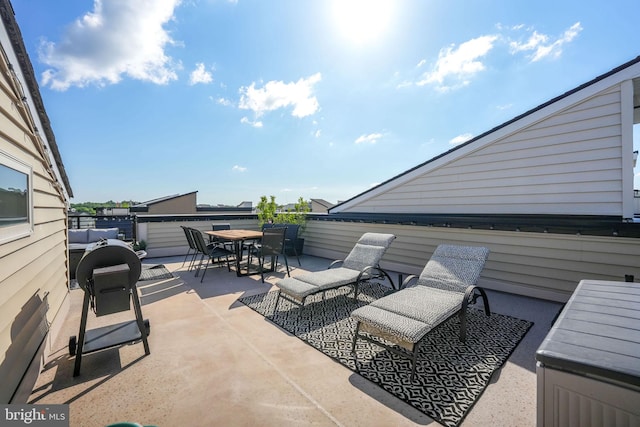 view of patio / terrace featuring outdoor dining area