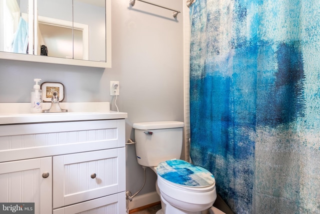 618 Chapelgate Dr, Odenton, MD 21113 - bathroom with toilet, vanity, and curtained shower