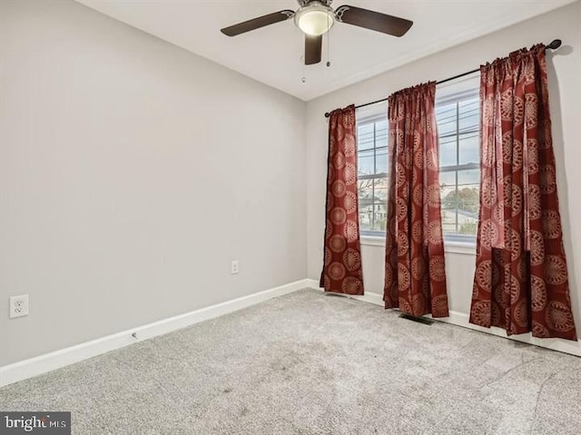 905 E Patapsco Ave, Baltimore, MD 21225 - unfurnished room with carpet, a ceiling fan, and baseboards