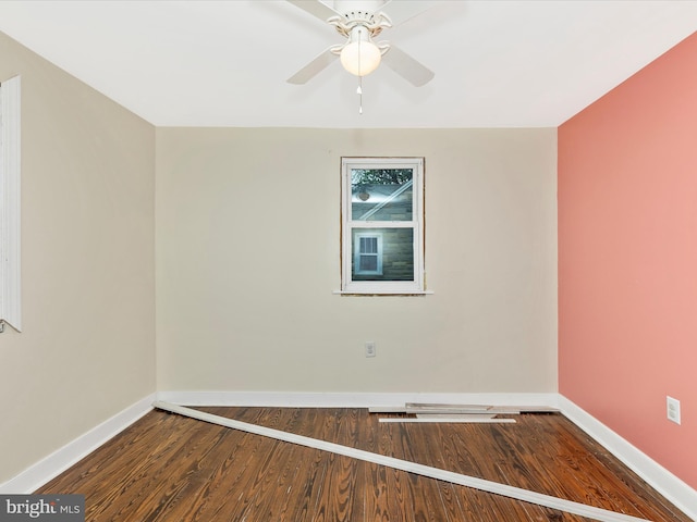 510 E Main St, Emmitsburg, MD 21727 - spare room featuring wood finished floors, baseboards, and ceiling fan