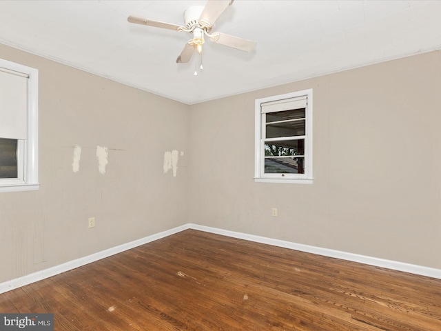 510 E Main St, Emmitsburg, MD 21727 - spare room featuring wood finished floors, baseboards, and ceiling fan