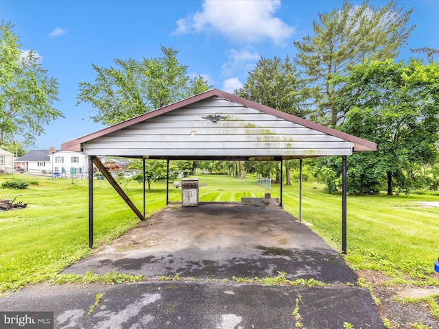 510 E Main St, Emmitsburg, MD 21727 - view of parking featuring a detached carport and asphalt driveway