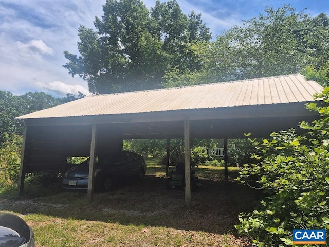 566 Holman Mill Rd, Farmville, VA 23901 - view of vehicle parking featuring a carport