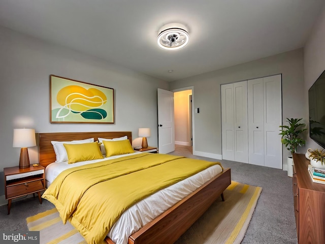 215 Bridge Rd, Upper Chichester, PA 19061 - bedroom featuring carpet floors, a closet, and baseboards