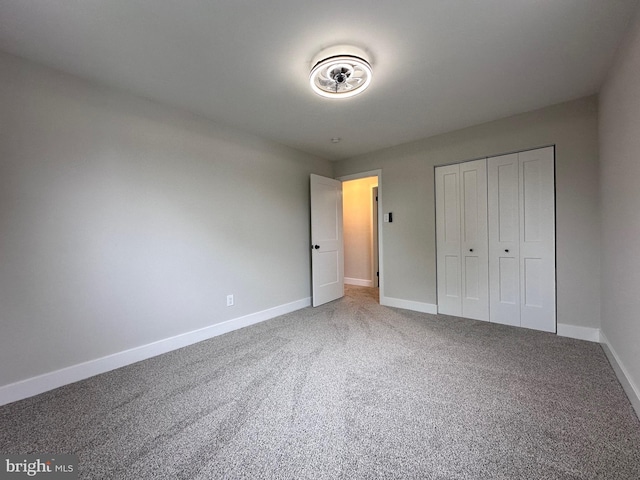 215 Bridge Rd, Upper Chichester, PA 19061 - unfurnished bedroom with baseboards, carpet, and a closet