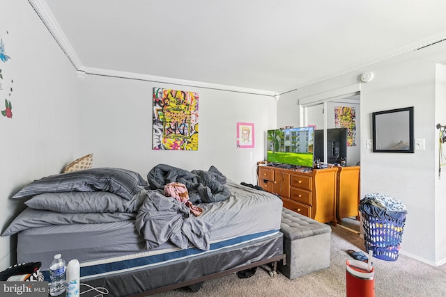 bedroom featuring carpet floors