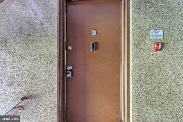 view of exterior entry