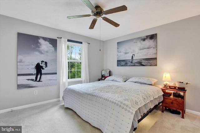 325 Jasmine Dr, Hanover, PA 17331 - bedroom with carpet floors, baseboards, and ceiling fan