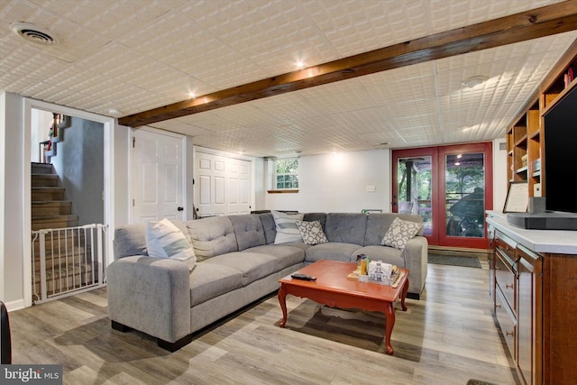 325 Jasmine Dr, Hanover, PA 17331 - living room featuring light wood-type flooring and stairway