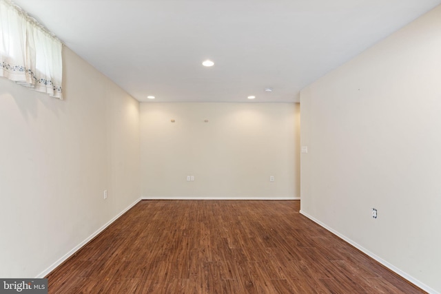 9235 Stephanie St, Manassas Park, VA 20111 - empty room featuring recessed lighting, wood finished floors, and baseboards