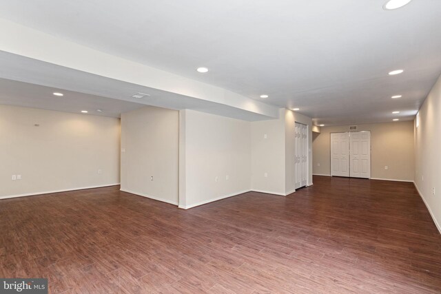 9235 Stephanie St, Manassas Park, VA 20111 - finished below grade area featuring baseboards, recessed lighting, and wood finished floors