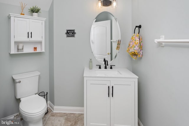 13 Richland Dr, Mount Laurel, NJ 08054 - half bath featuring baseboards, toilet, and vanity