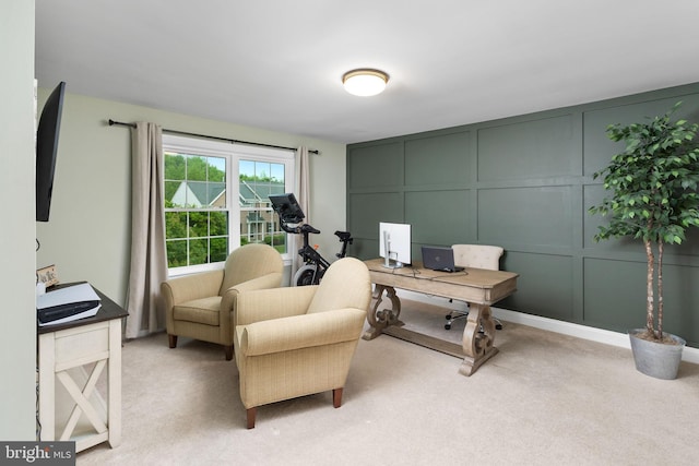 13 Richland Dr, Mount Laurel, NJ 08054 - office with a decorative wall and light carpet