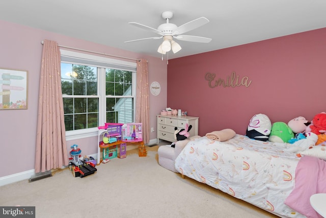 13 Richland Dr, Mount Laurel, NJ 08054 - carpeted bedroom featuring ceiling fan and baseboards