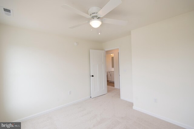 203 N First St, Greenwood, DE 19950 - unfurnished room featuring light carpet, baseboards, and ceiling fan