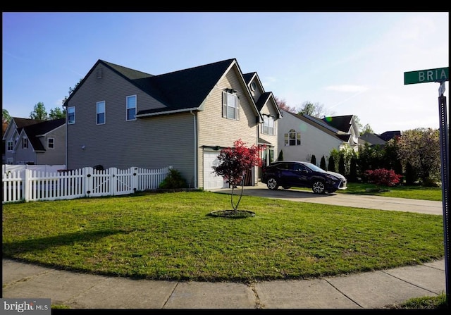 821 Streamview Ln, Vineland, NJ 08360 - view of property exterior with a garage, driveway, and a residential view