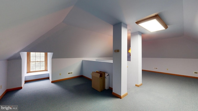 30751 Al Jan Dr, Laurel, DE 19956 - additional living space with lofted ceiling, baseboards, and carpet