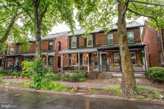 256 N Union St, Lambertville, NJ 08530 - multi unit property with covered porch and brick siding