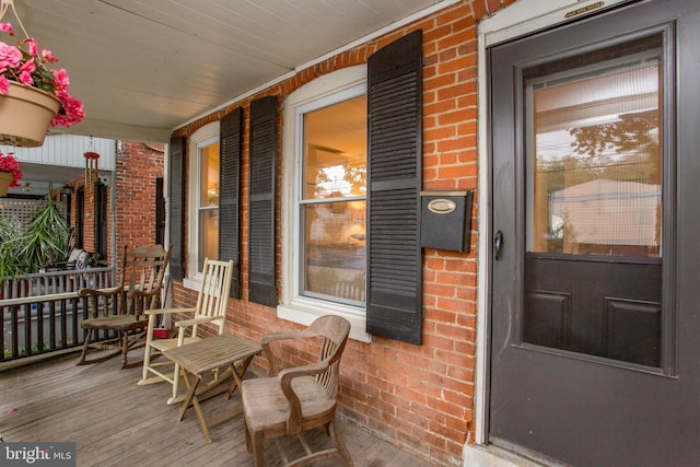256 N Union St, Lambertville, NJ 08530 - view of wooden porch