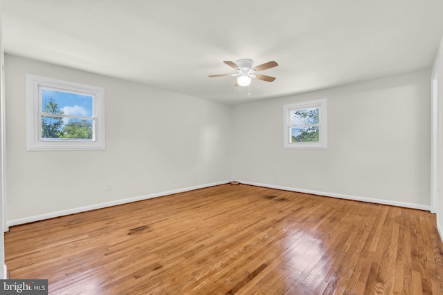 414 Lavender Hill Dr, Cherry Hill, NJ 08003 - unfurnished room featuring a ceiling fan, wood finished floors, and baseboards