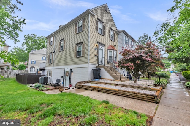 1458 Blockton Ct, Crofton, MD 21114 - view of property exterior featuring central AC and a patio