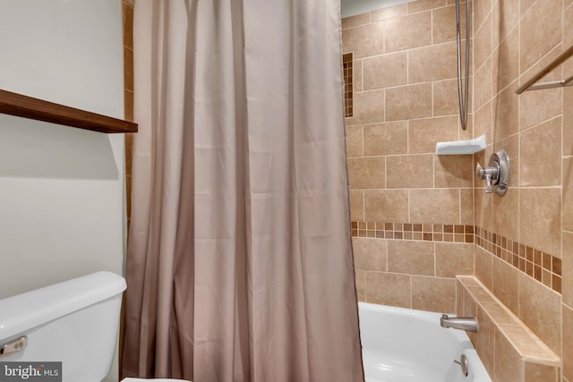 1458 Blockton Ct, Crofton, MD 21114 - full bath with shower / bathtub combination with curtain and toilet