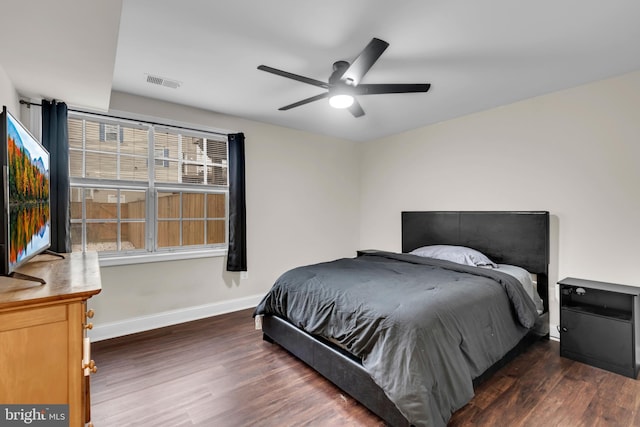 1458 Blockton Ct, Crofton, MD 21114 - bedroom with wood finished floors, baseboards, and ceiling fan