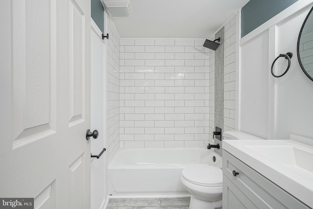 360 N Broad St, Clayton, NJ 08312 - full bath featuring vanity, toilet, and shower / tub combination