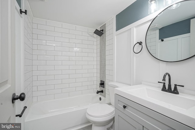 360 N Broad St, Clayton, NJ 08312 - full bathroom with vanity, shower / washtub combination, and toilet