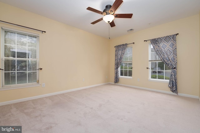 130 W Broadway Unit 1D, Bel Air, MD 21014 - empty room featuring carpet, ceiling fan, and baseboards
