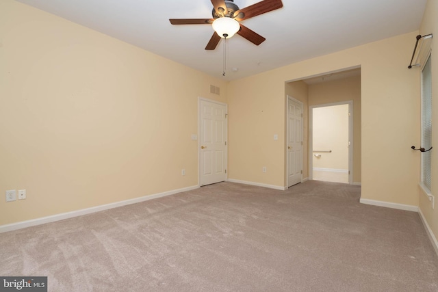 130 W Broadway Unit 1D, Bel Air, MD 21014 - carpeted empty room with ceiling fan and baseboards