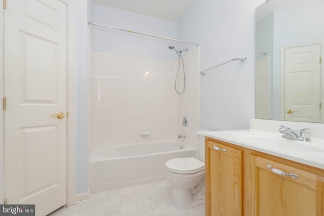130 W Broadway Unit 1D, Bel Air, MD 21014 - full bath with vanity, bathtub / shower combination, and toilet