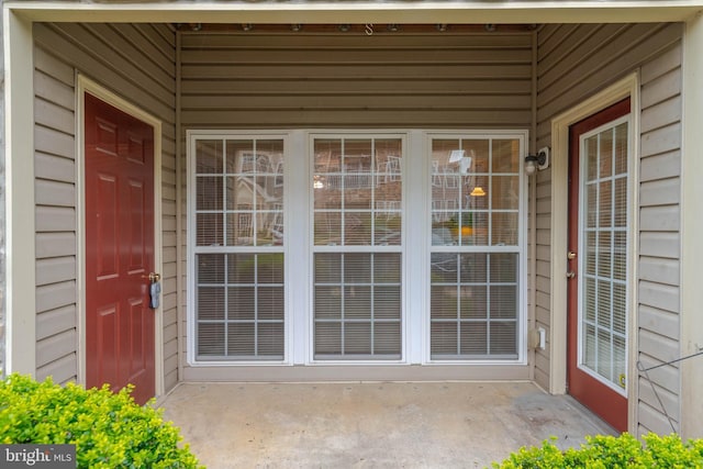 130 W Broadway Unit 1D, Bel Air, MD 21014 - view of exterior entry with a patio
