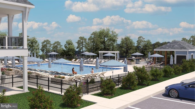 36534 Burleson Dr, Frankford, DE 19945 - community pool featuring fence