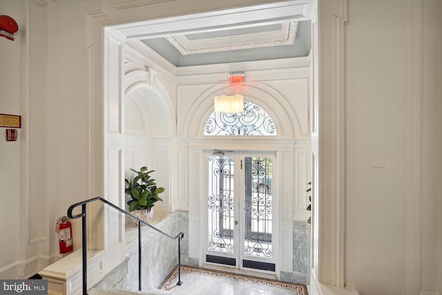 2001 19th St NW Unit 10, Washington, DC 20009 - entrance foyer with french doors