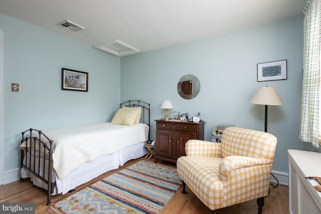 550 Somerton Ave, Philadelphia, PA 19116 - bedroom with wood finished floors, attic access, and baseboards