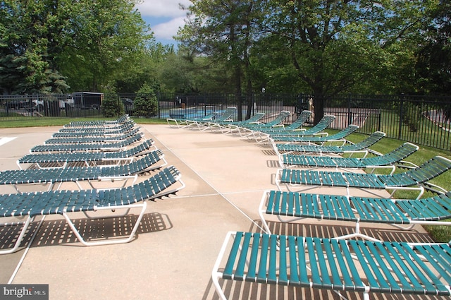 404 Franklin Ct, North Wales, PA 19454 - view of pool with view of scattered trees and a patio area
