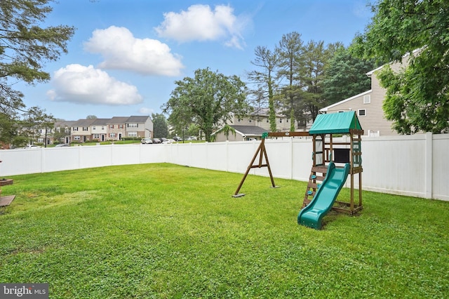 9117 Summer Park Dr, Baltimore, MD 21234 - view of yard featuring a playground and a residential view