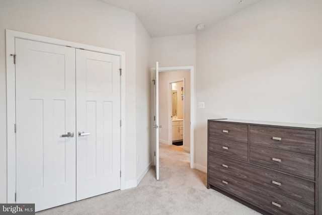 1724 Atlas Dr, Frederick, MD 21702 - bedroom with light carpet, baseboards, and a closet