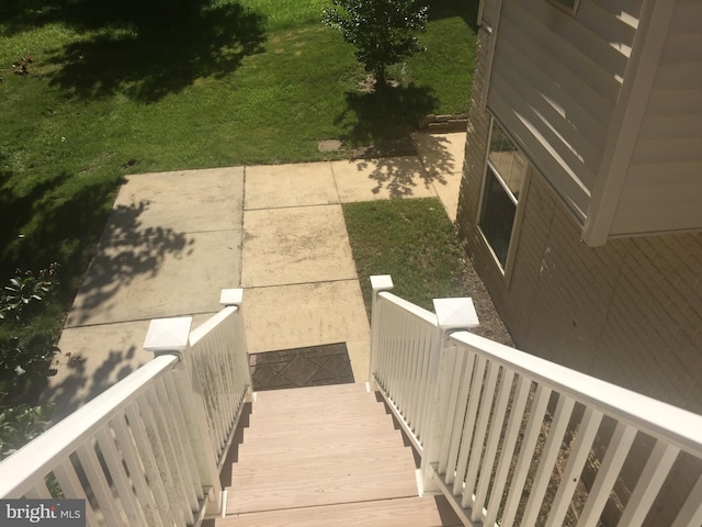 view of stairway