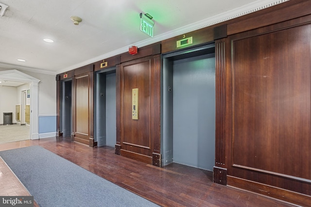 1101 Saint Paul St Unit 606, Baltimore, MD 21202 - building lobby featuring ornamental molding and recessed lighting